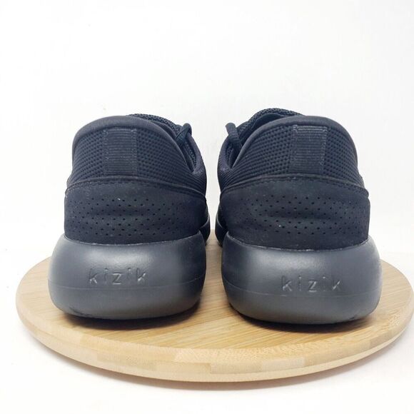 Kizik Shoes Womens 6.5‎ WIDE Madrid Eco Knit Black Sneakers Hands Free Slip On - Picture 8 of 13